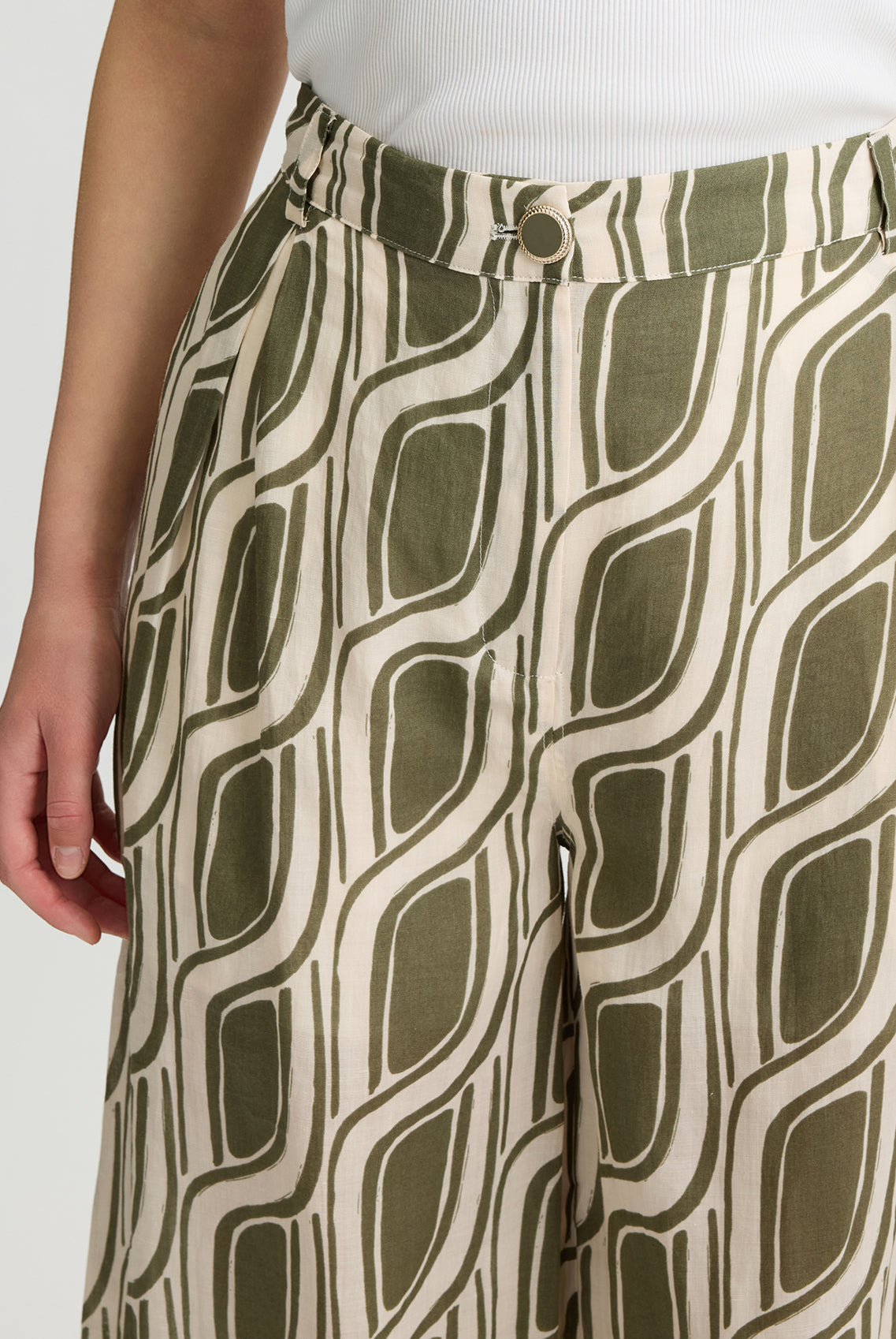 Liu Jo Women's Ramie Palazzo Trousers