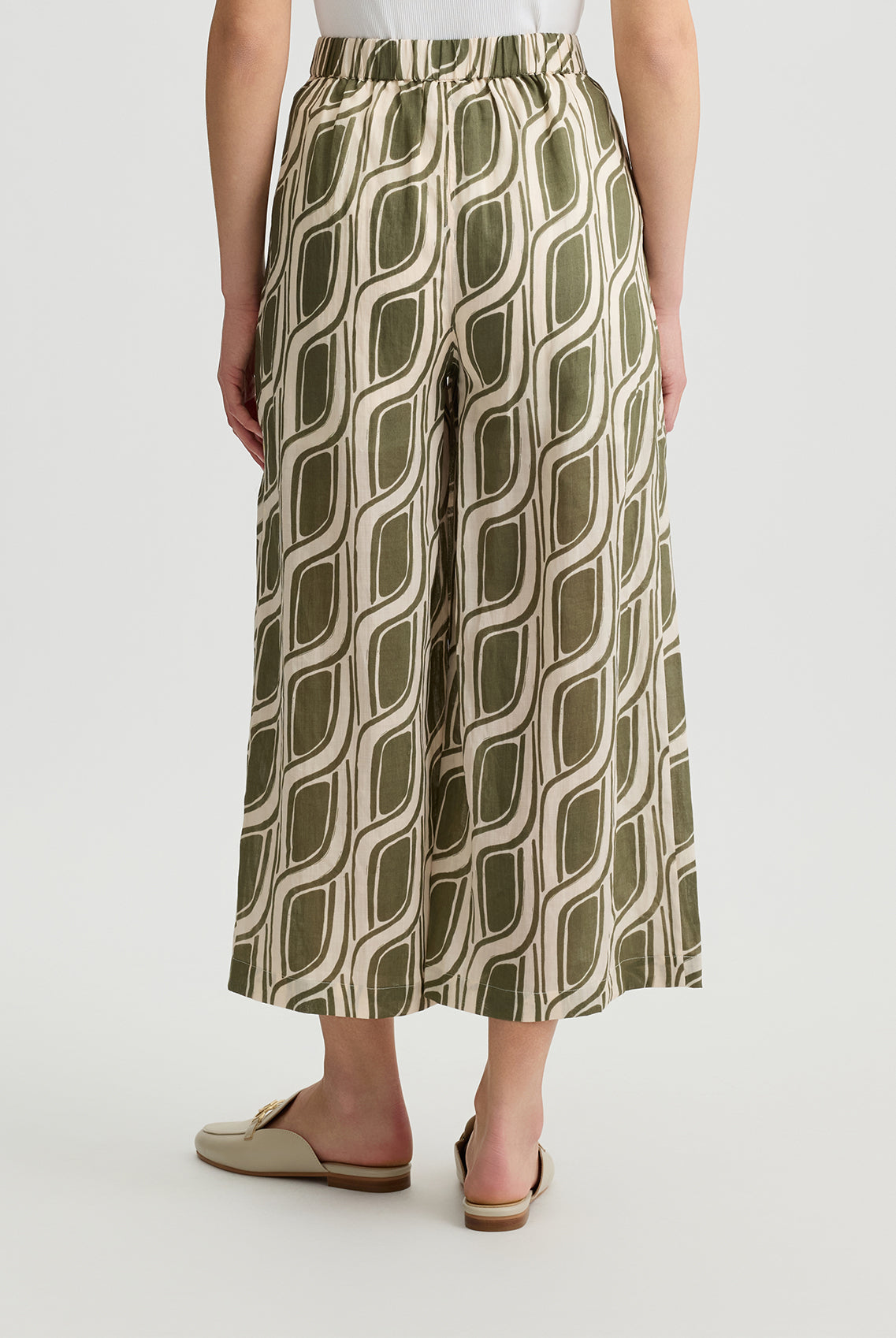 Liu Jo Women's Ramie Palazzo Trousers