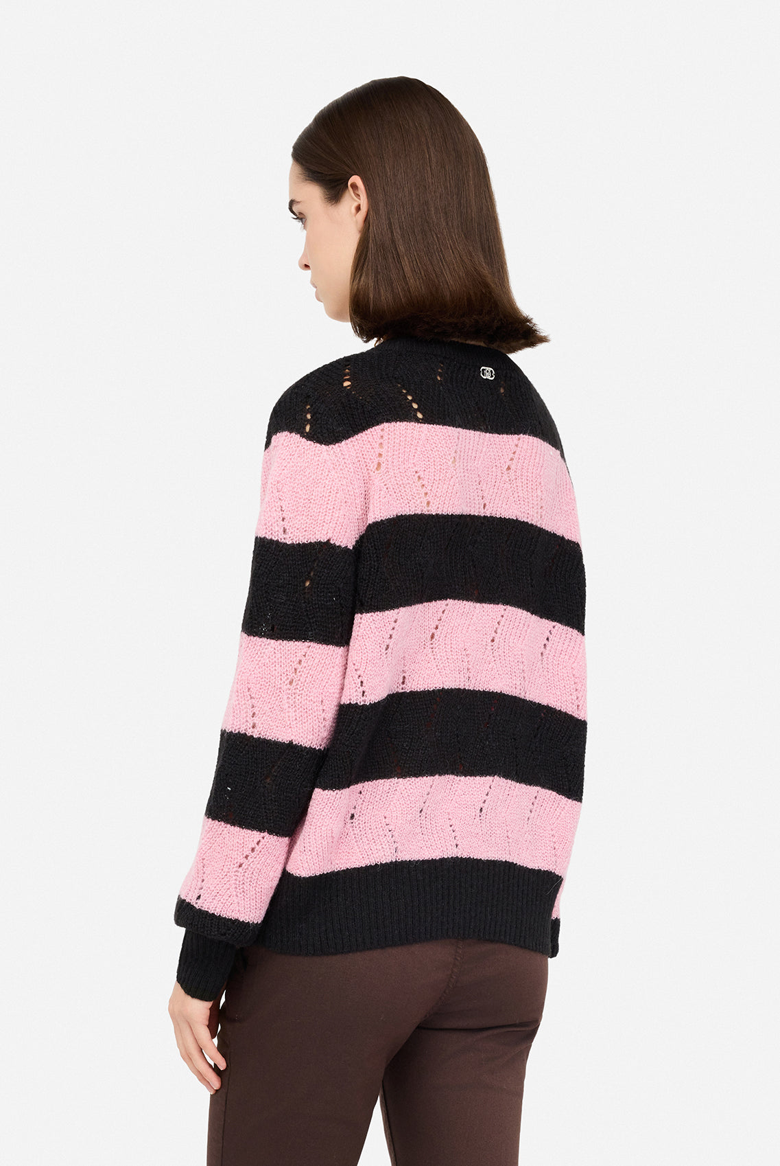 Liu Jo Women's Striped Wool and Alpaca Sweater
