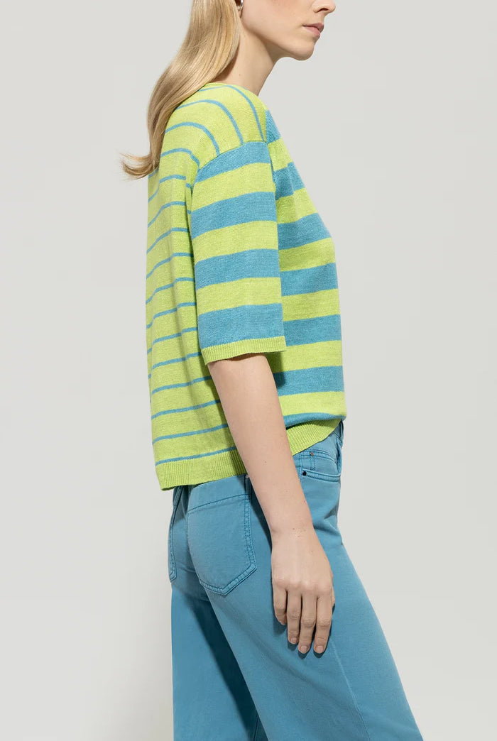 Luisa Cerano Women's Linen Striped Top