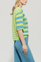 Luisa Cerano Women's Linen Striped Top