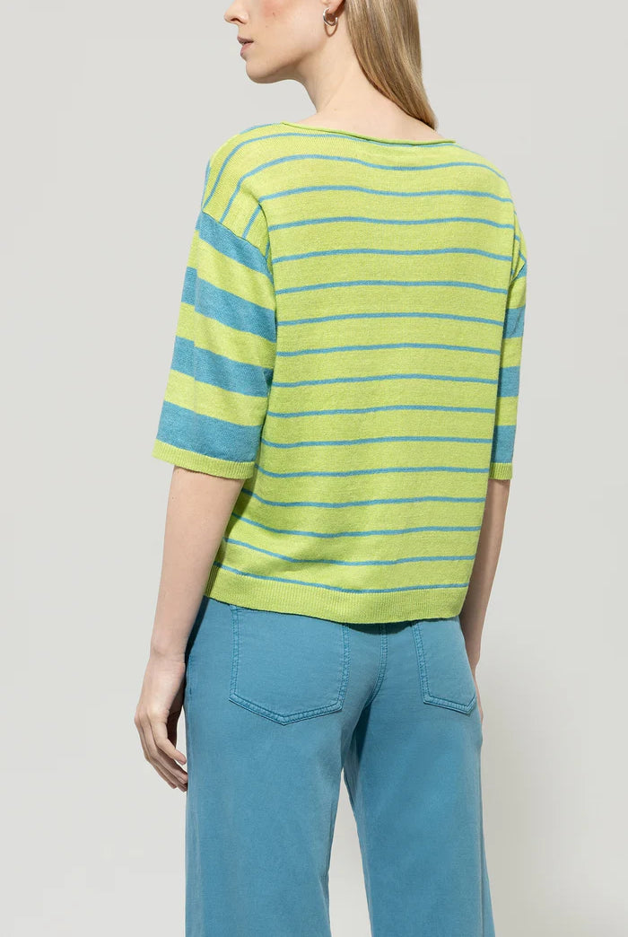 Luisa Cerano Women's Linen Striped Top