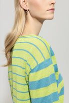 Luisa Cerano Women's Linen Striped Top