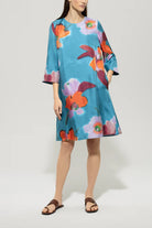 Luisa Cerano Women's Mini Dress with Hibiscus Print