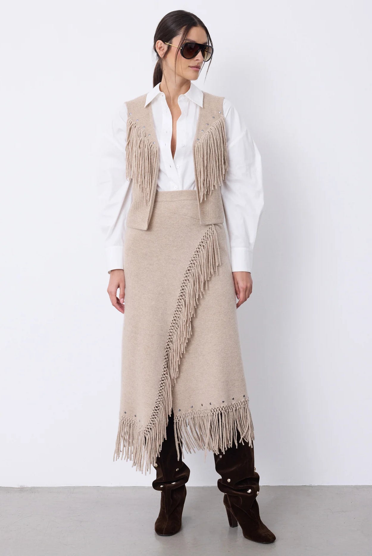 NOTSHY Women's Rima Cashmere Skirt