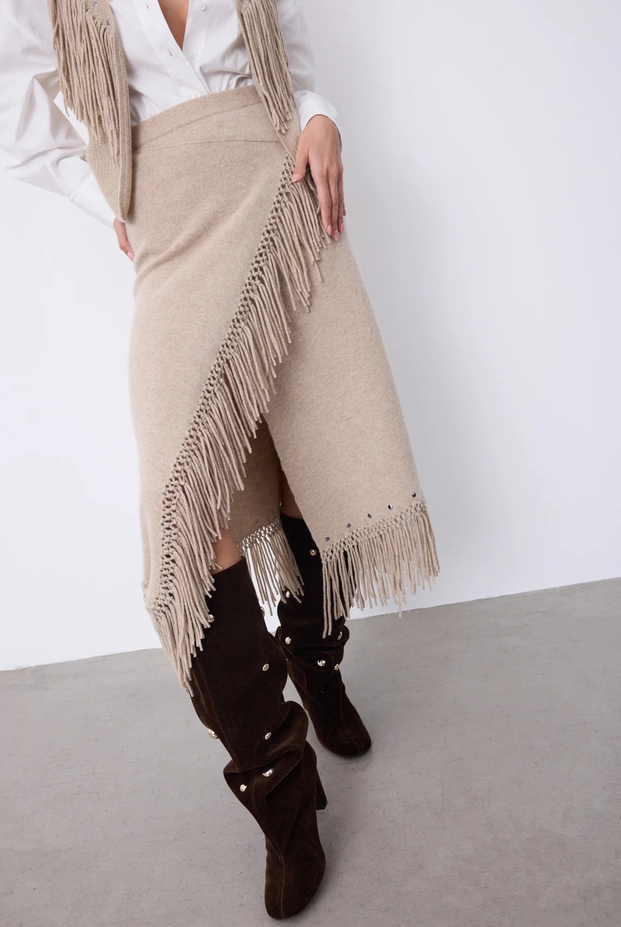 NOTSHY Women's Rima Cashmere Skirt