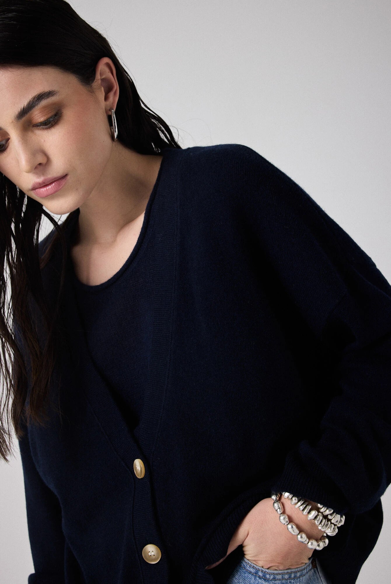 Not Shy Women's Manille Cashmere Cardigan