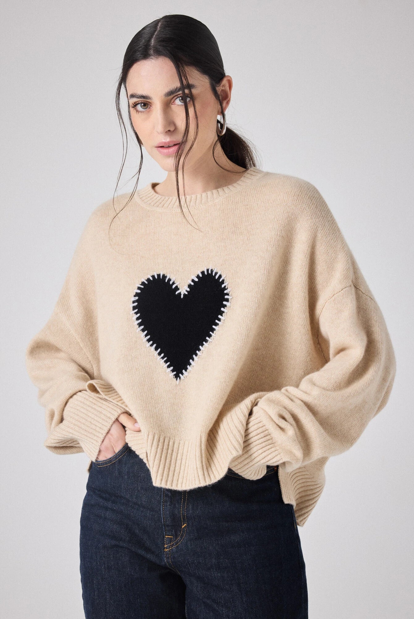 Not Shy Women's Robbie Cashmere Pullover