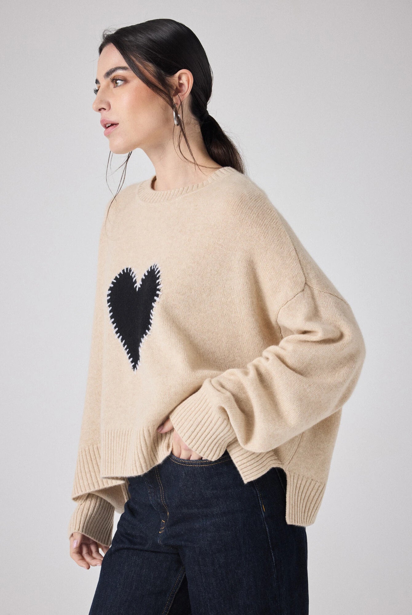 Not Shy Women's Robbie Cashmere Pullover