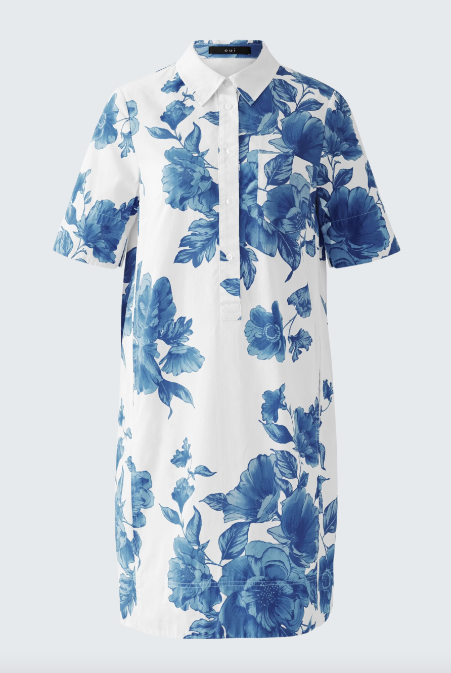 Oui Women's Cotton Floral Dress