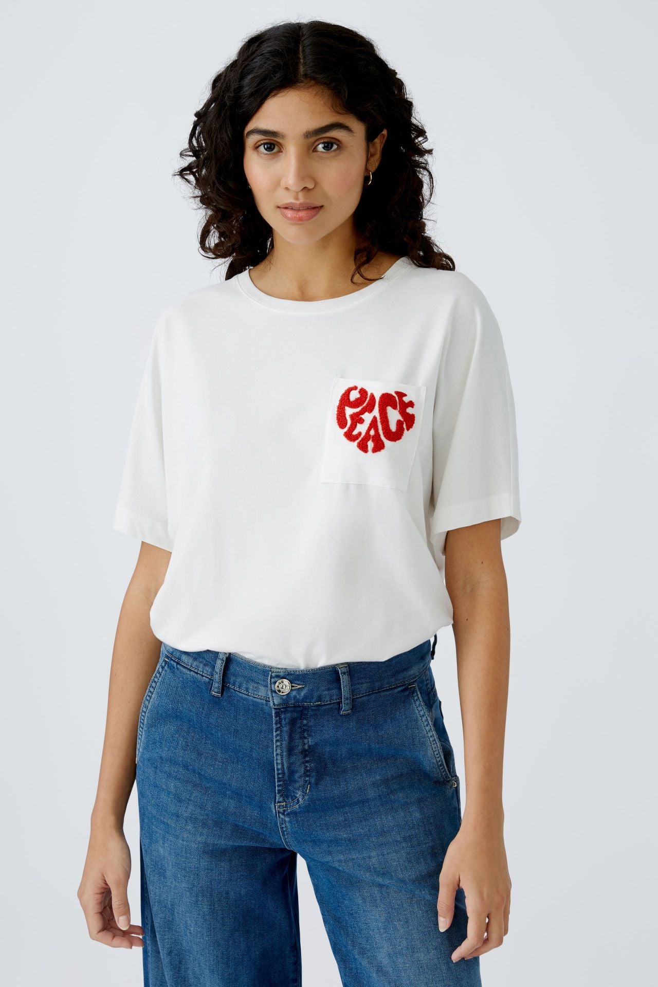 [LOW CLASSIC] / ☆ 25SS POINTELL LACE T-SHIRT / WHITE Lace-trimmed pointelle T-shirt