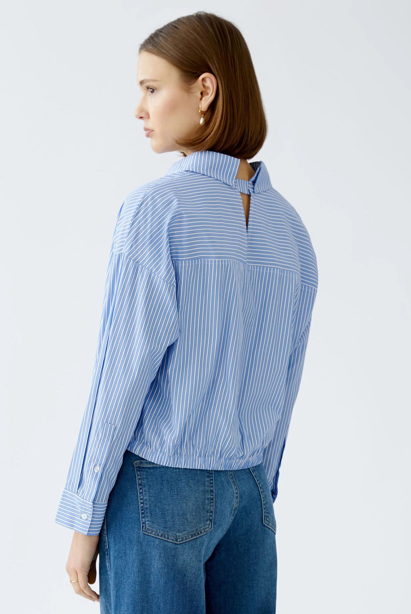 Oui Women's Striped Blouse