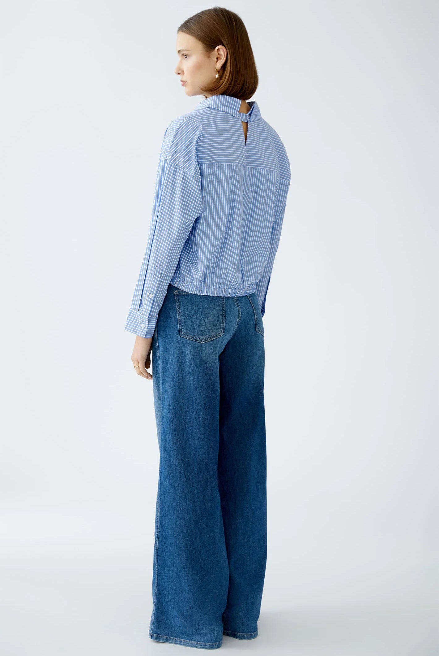 Oui Women's Striped Blouse