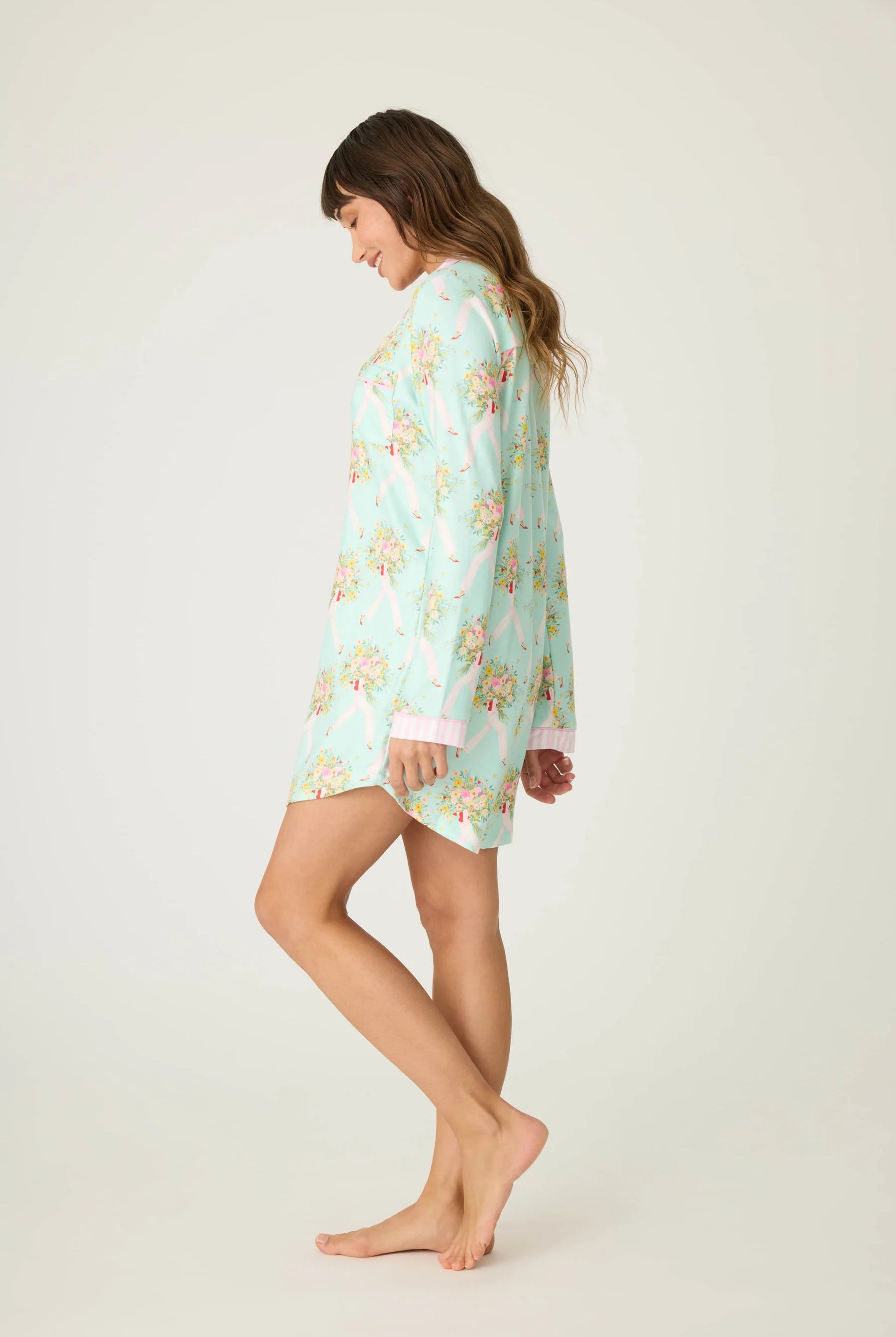 PJ Salvage Women's Adrian Valencia x PJS Floral Night Shirt