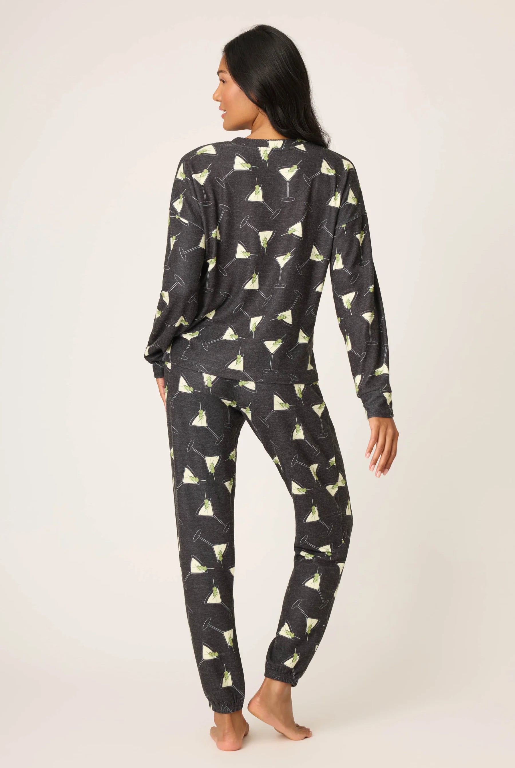 PJ Salvage Women's Merrier With A Martini PJ Set