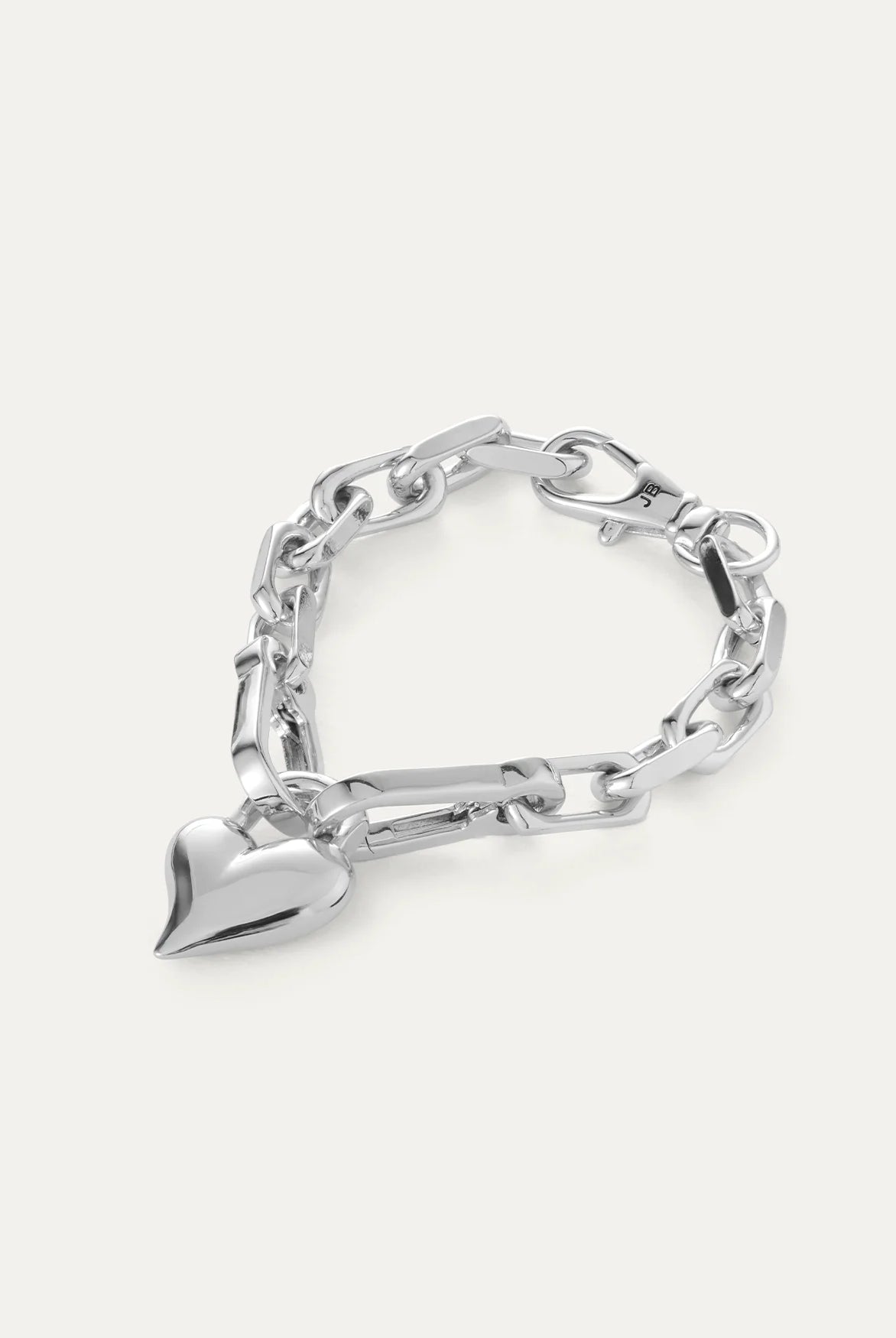 Jenny Bird Women's Padlock Heart Chain Bracelet