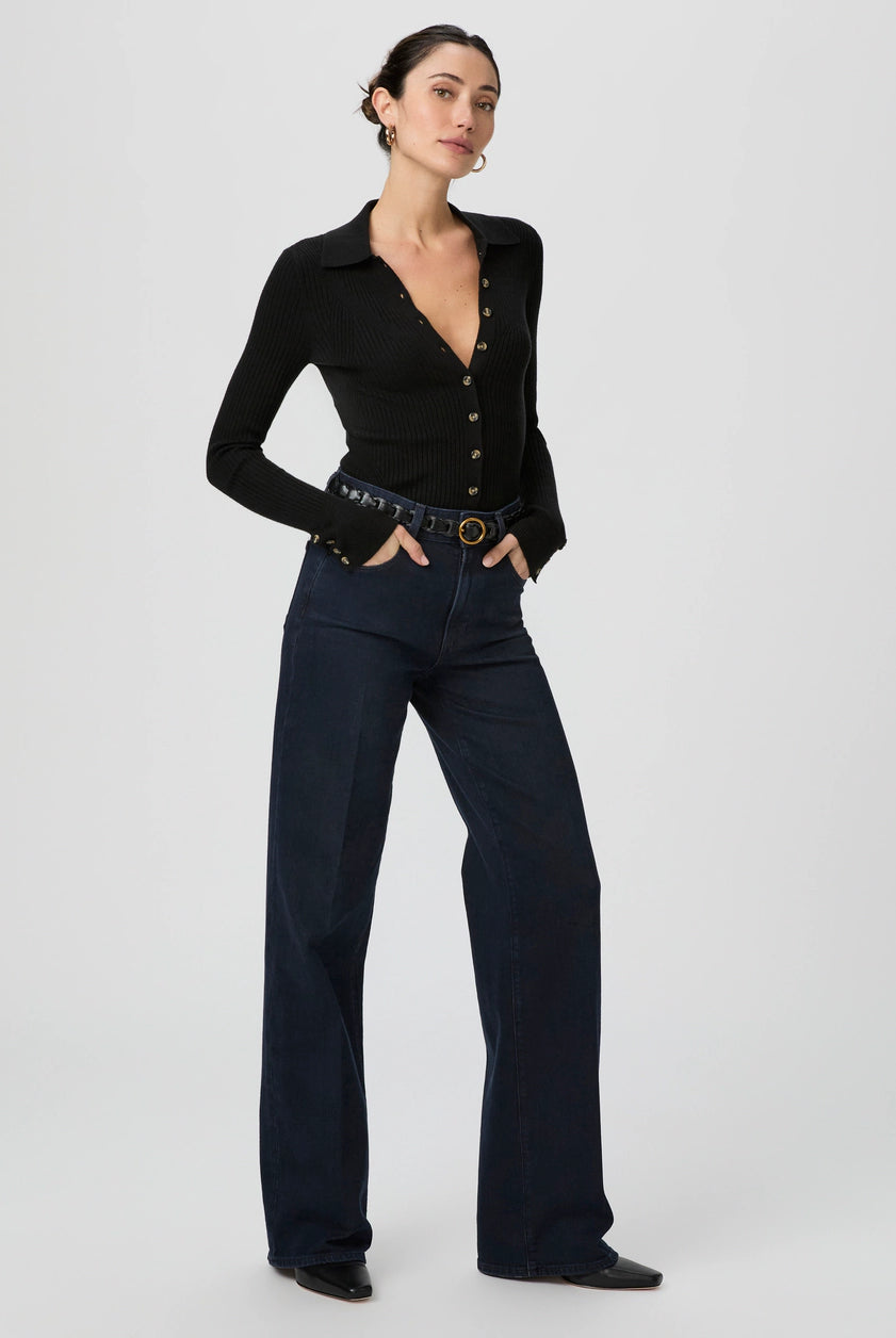 Paige Women's Sasha 32" Wide Leg Jean in Duchess