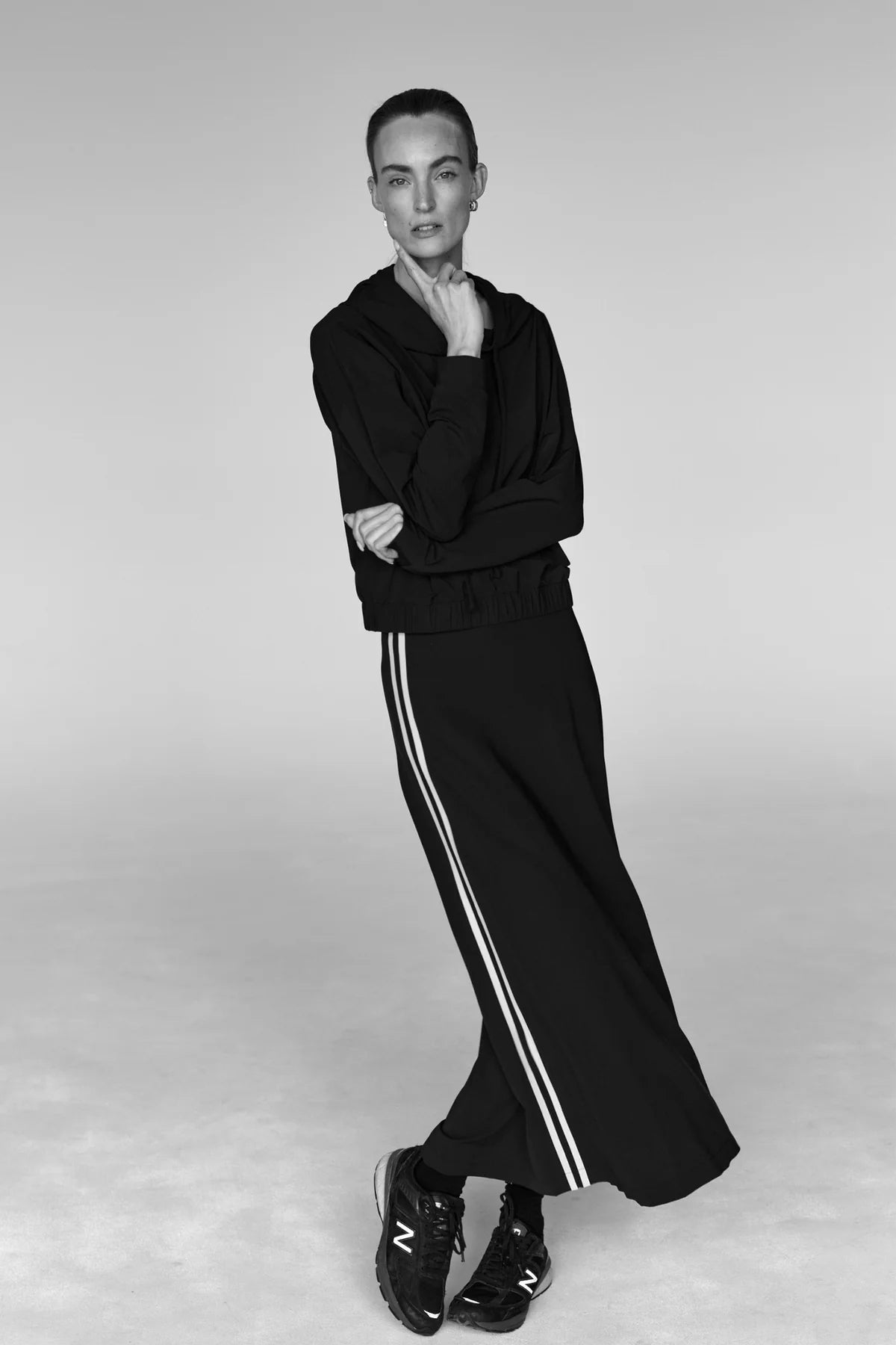 Penn & Ink Women's Anna Striped Skirt