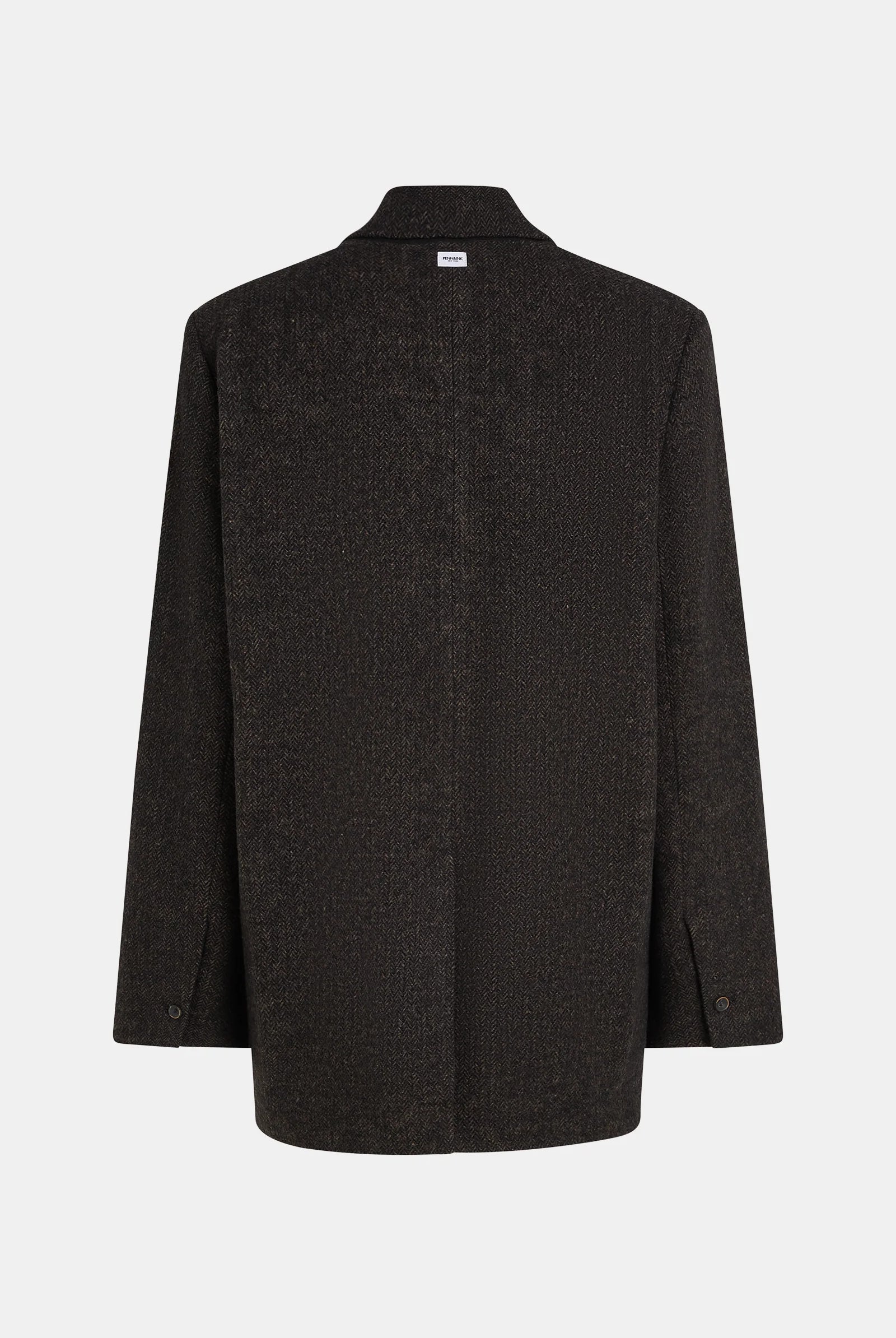 Penn & Ink Women's Black Melange Fabric Blazer