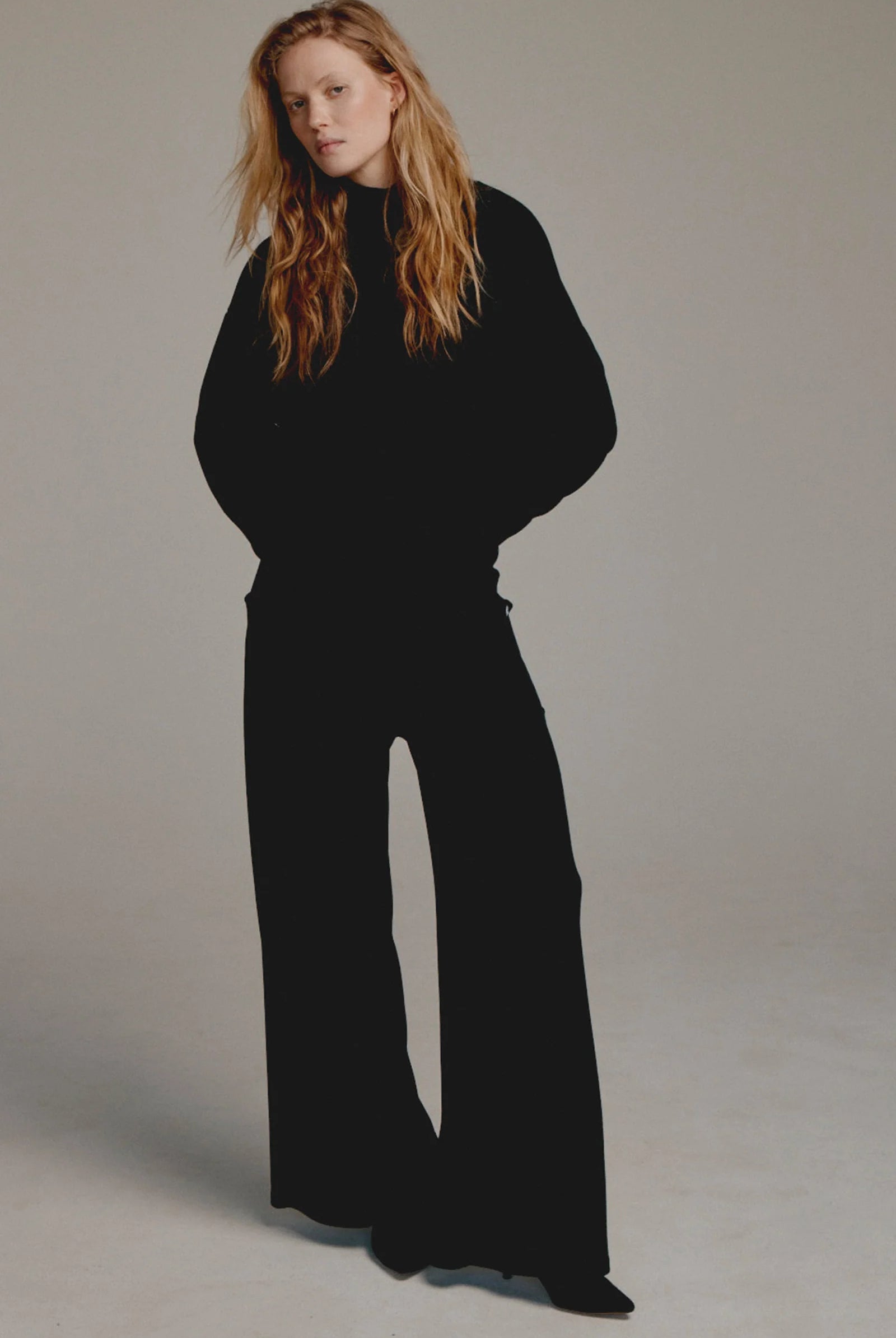 Penn & Ink Women's Black Trouser Pants