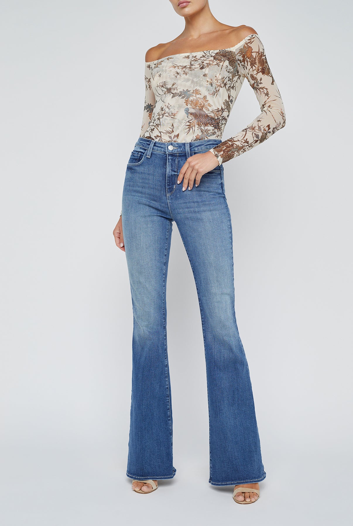 L'Agence Women's Peonie Off Shoulder Bodysuit