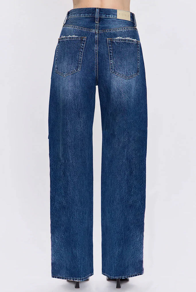 Pistola Women's Tate High Rise Bowed Wide Leg Jean
