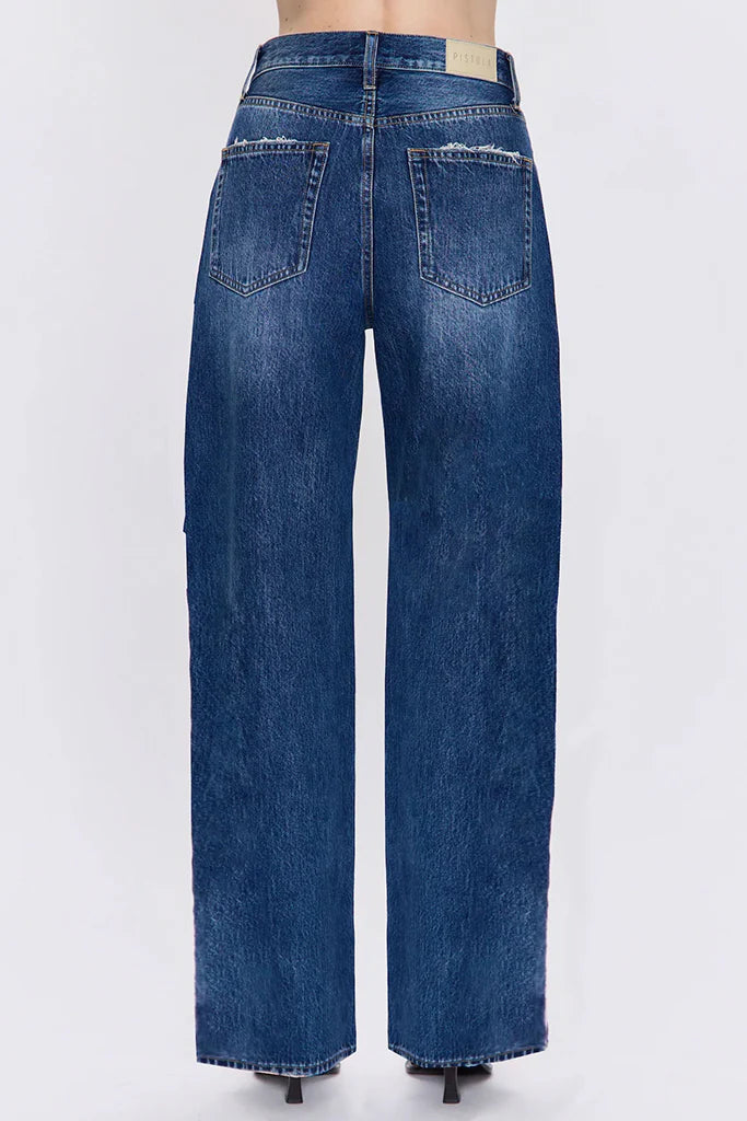 Pistola Women's Tate High Rise Bowed Wide Leg Jean