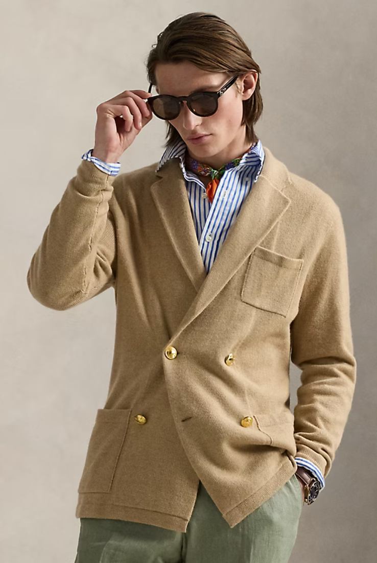 Ralph Lauren Men's Cashmere Blazer Cardigan