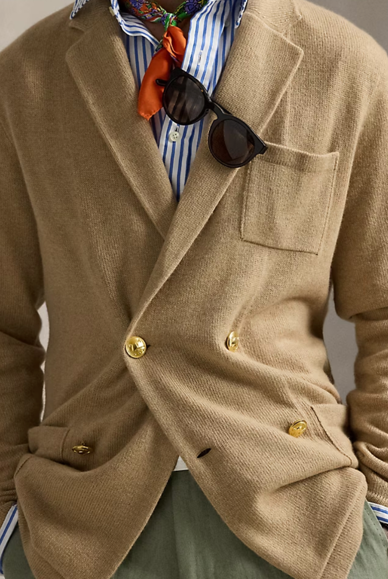 Ralph Lauren Men's Cashmere Blazer Cardigan