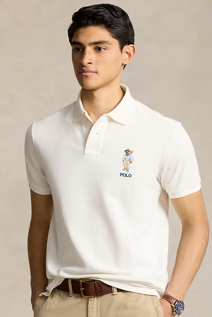 Ralph Lauren Men's Classic Fit Polo Bear Mesh Polo Shirt
