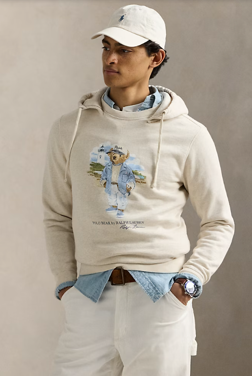 Ralph Lauren Men's Polo Bear Slub Fleece Hoodie