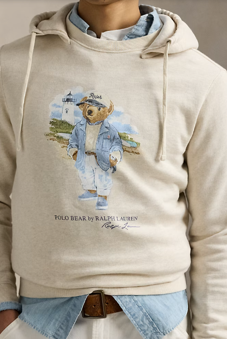 Ralph Lauren Men's Polo Bear Slub Fleece Hoodie