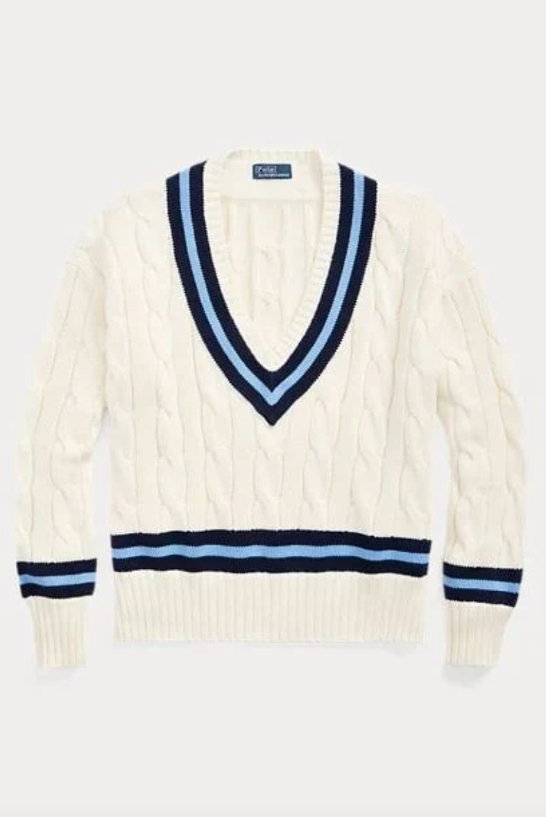 Ralph Lauren Women's Cable-Knit Cotton Cricket Jumper
