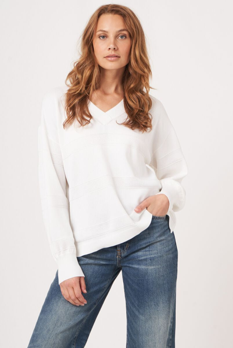 Repeat Women's V-Neck Sweater