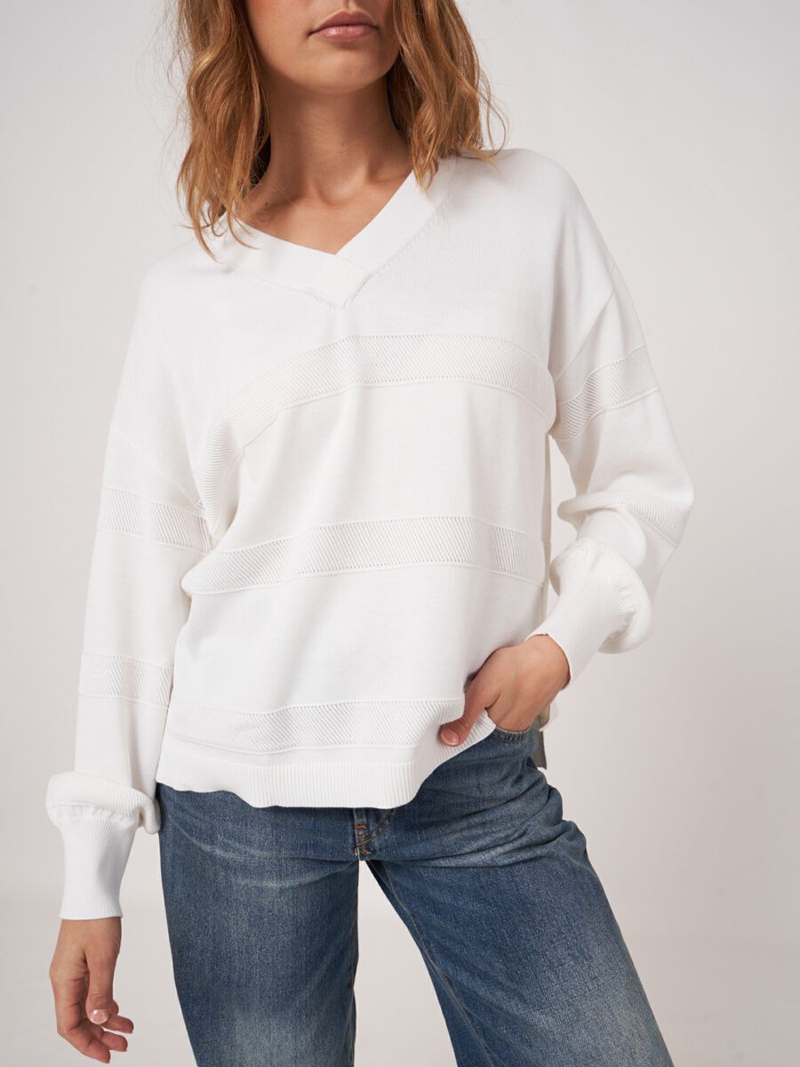 Repeat Women's V-Neck Sweater