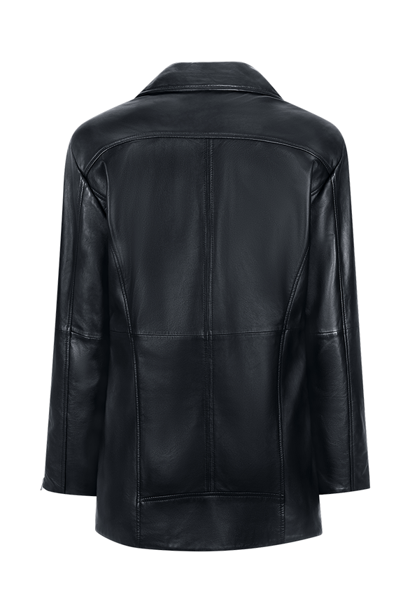 Riani Women's Biker-Style Lamb Nappa Leather Jacket