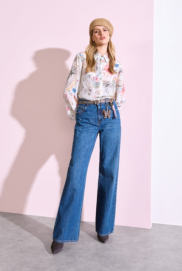 Riani Women's Blouse with Dreamscape Print