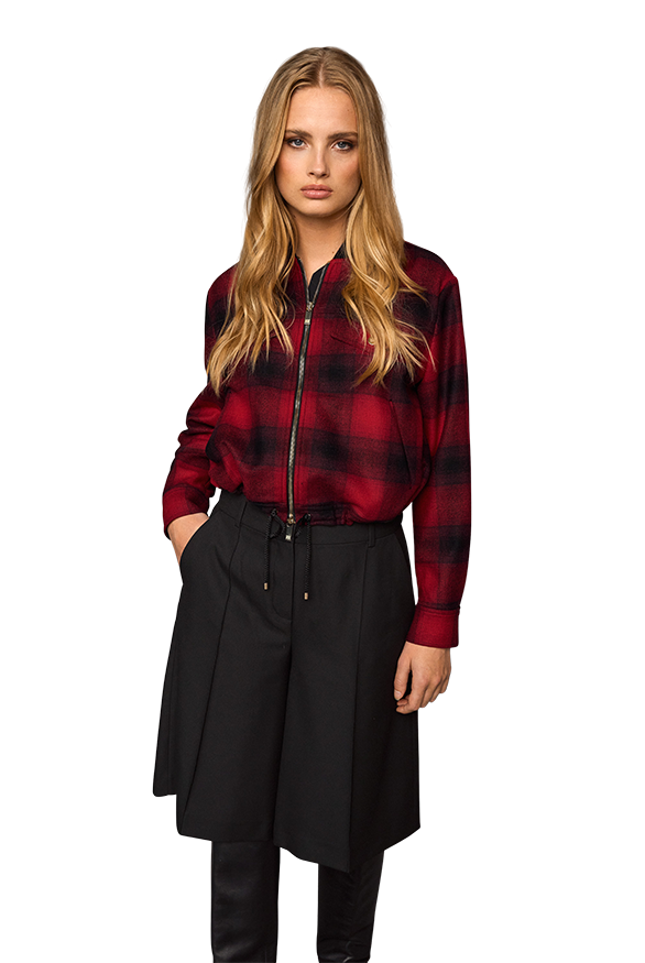 Riani Women's Blouson in Lumberjack Check Jacket
