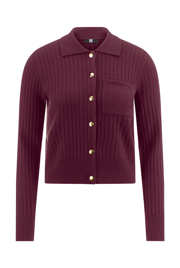 Riani Women's Cardigan with Polo Collar
