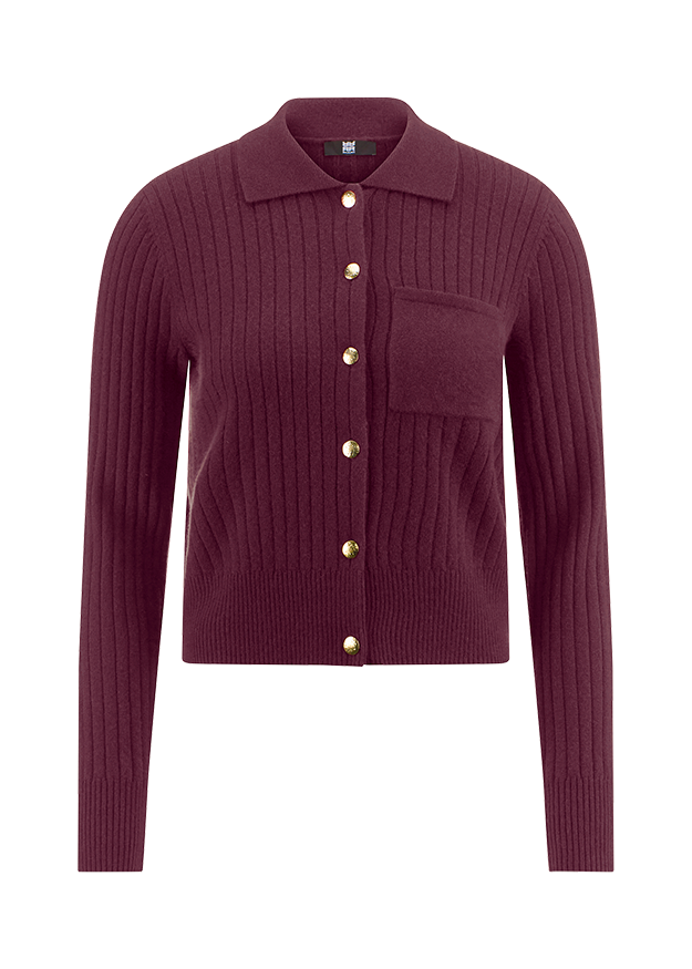 Riani Women's Cardigan with Polo Collar