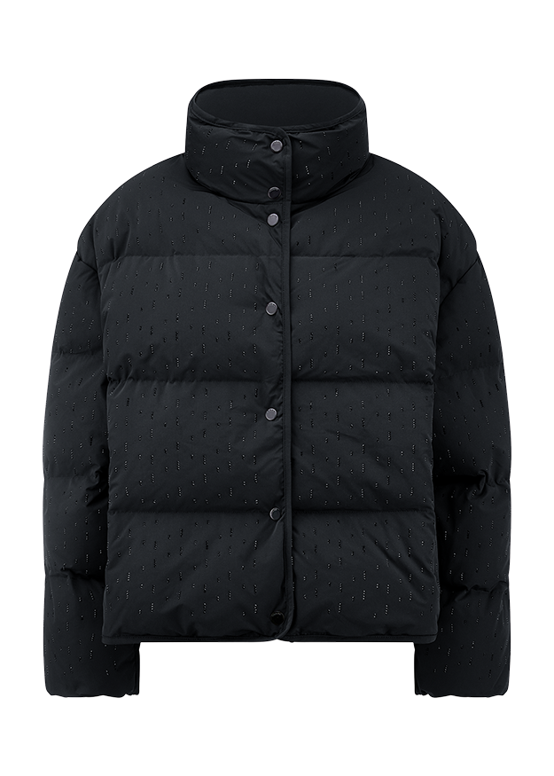 Riani Women's Cropped Quilted Jacket With Rhinestones