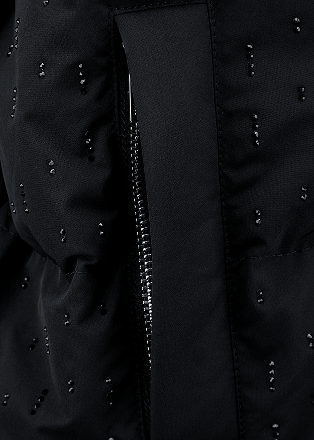 Riani Women's Cropped Quilted Jacket With Rhinestones