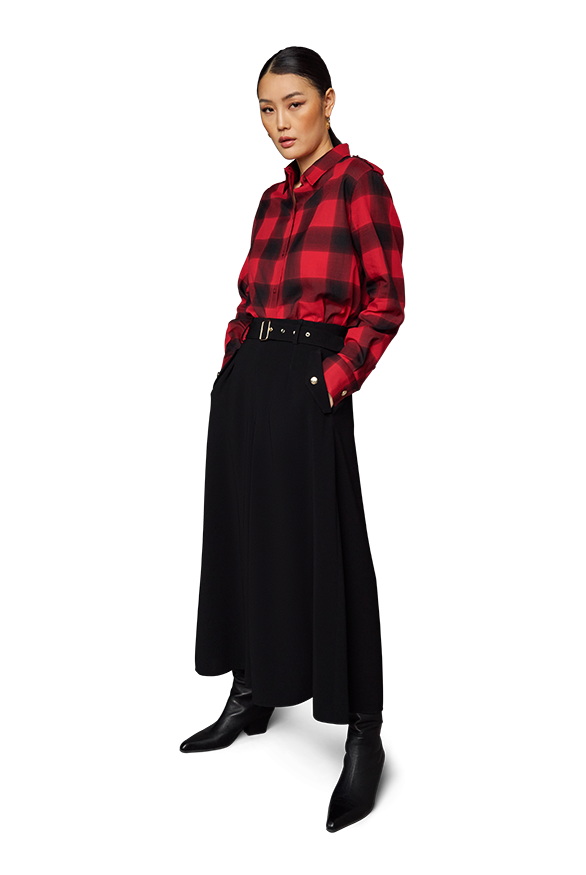 Riani Women's Lumberjack Check Blouse