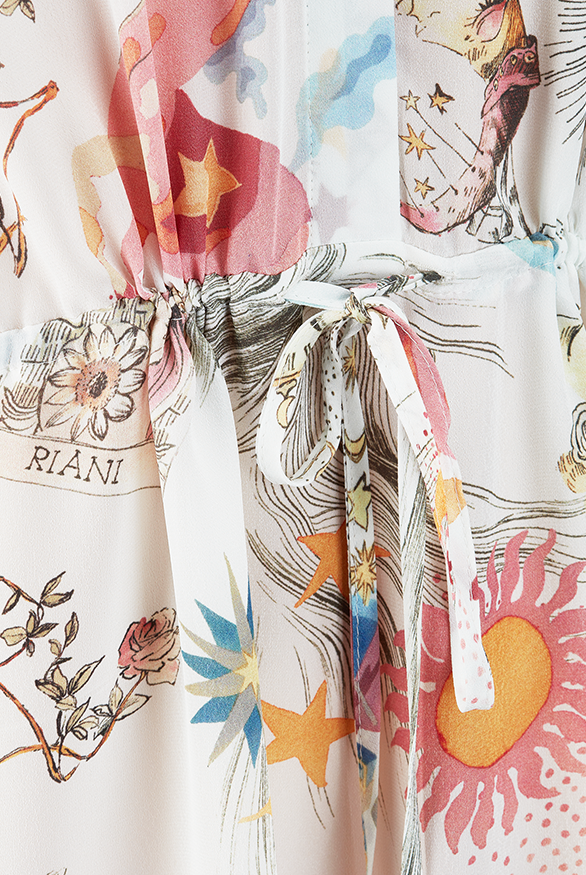 Riani Women's Maxi Dress with Dreamscape Print