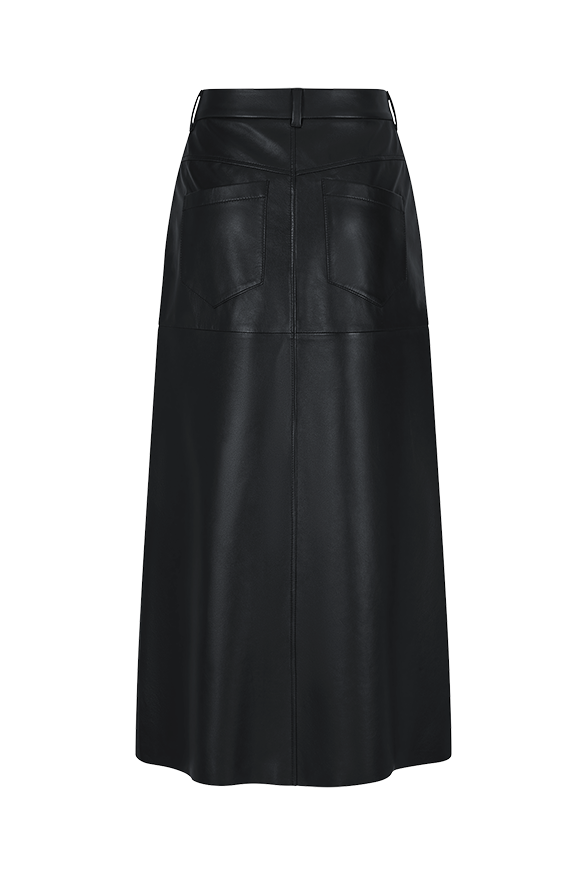 Riani Women's Maxi Skirt in Lamb Nappa