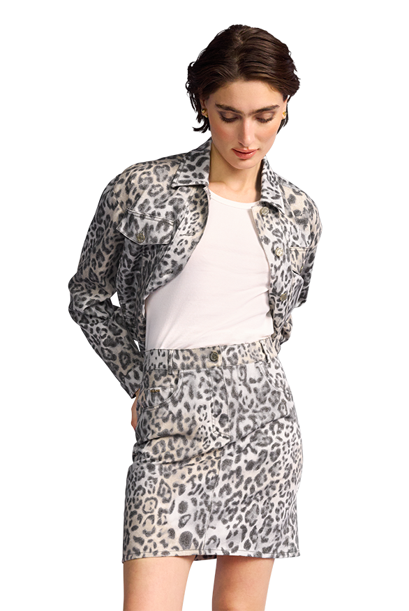 Riani Women's Mini Skirt with Leo Print