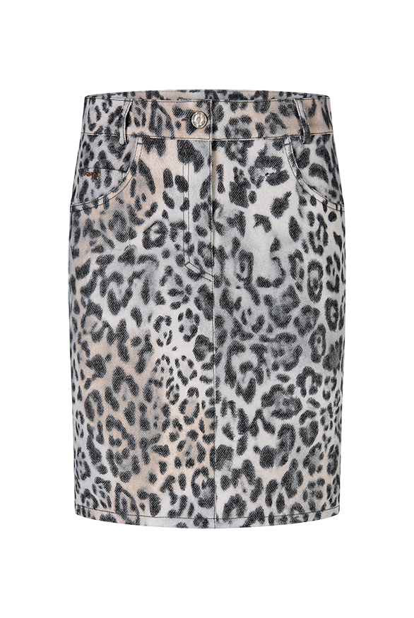 Riani Women's Mini Skirt with Leo Print