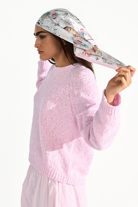 Riani Women's Silk Scarf with Dreamscape Print