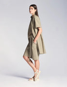 Sarah Pacini Women's Knee-Length Urban Safari Dress