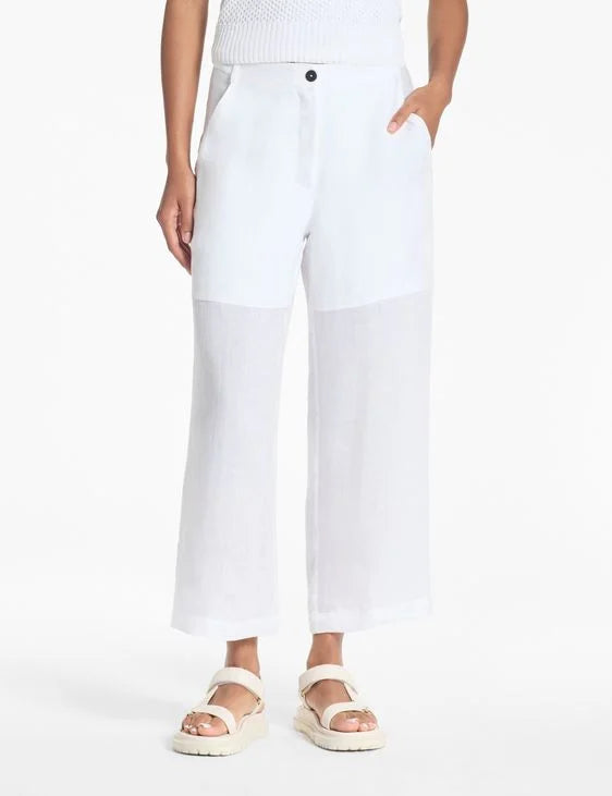 Sarah Pacini Women's Wide-Leg Linen Pant